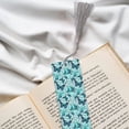 thumbnail image 6 of Kdxio Blue Floral with Butterflies Print Metal Tassel Bookmarks,Perfect Gift for Art Lovers and Bookworms Metal Bookmarks for Women, 6 of 8