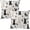 Easter Black White Bunny, variant on Valentines Pillow Covers 18x18 Inch Set of 2, Red Love Hearts Throw Pillows Farmhouse Linen Love Hearts Pillow Case for Sofa Bedroom Living Room Indoor Outdoor