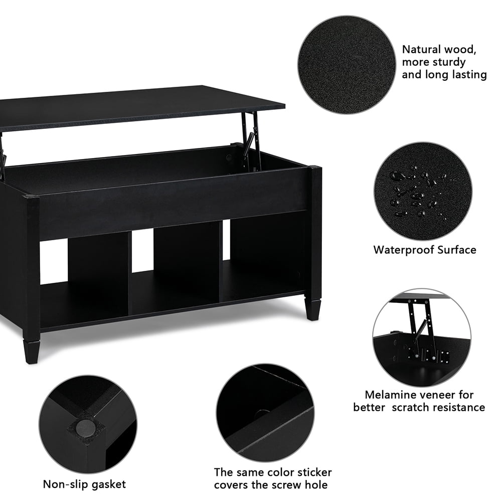 Private Jungle Lift Top Coffee Table,Wood Home Living Room Modern Lift Top Storage Coffee Table w/Hidden Compartment Lift Tabletop Furniture(Black) Private Jungle Lift Top Coffee Table,Wood Home Living Room Modern Lift Top Storage Coffee Table w/Hidden Compartment Lift Tabletop Furniture(Black)