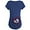 Navy, variant on - Baby Feet Heart Red Maternity T Shirt - Maternity Dark T-Shirt
