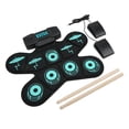 thumbnail image 3 of Electronic Drum Set, Dynamic Rhythm Waterproof Portable Foldable Drum Pad Built In Dual Speakers  For Beginners For Learning Drum For Adults, 3 of 8