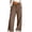#A02-Coffee, variant on Kids Sweatpants Girls 4-18 Baggy Elastic Waist Wide Leg Girls Pants Open Bottom Lightweight Casual Sweat Trousers for Girls with Pockets