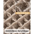 thumbnail image 4 of Alfombra de baño AMOAMI Waffle superabsorbente, antideslizante, 45 x 75 cm, color marrón, 4 of 7