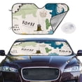 thumbnail image 2 of Fotbe Childish Dinosaur Car Windshield Sunshade | Sun Visor Protector Front Window Shade, Keeps Out UV Rays, Keeps Your Vehicle Cool-, 2 of 7