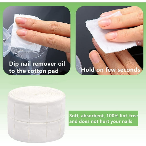 Chockeie Roll of pre cut cellulose pads for manicure pack of 500