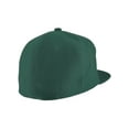thumbnail image 4 of Top Headwear Plain Flat Bill Fitted Hat, Hunter Green 7 5/8, 4 of 4