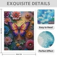 thumbnail image 3 of Diamond Art Kit for Adults, Butterfly Floral Colorful Art Design Diamond Painting for Adults Beginners, DIY Diamond Art Painting Kits, 5D Diamond Painting Crafts for Home Decor 12x16 Frameless, 3 of 7