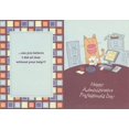 thumbnail image 2 of Designer Greetings Cat with Raised Paw : Picked Out This Card Humorous / Funny Administrative Professionals Day Card, 2 of 2