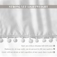 thumbnail image 7 of Elegant Comfort 1-Piece Ella Collection Pom-Pom Bed Skirt 16inch Drop, 1500 Series, Wrap Around Elastic for Easy Application, Wrinkle Resistant, Queen/King, Aesthetic White, 7 of 7