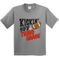 thumbnail image 3 of Inktastic Kickin' off Third Grade Back to School Football Youth T-Shirt, 3 of 5