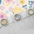 thumbnail image 4 of Castle Fairy Colorful Flowers Curtains Pack Of 2 (42X84 Each) for Women Girls Teens,Spring Graden Curtains Blackout,Botanical Plants Bedroom Curtains,Breathable Home Decor, 4 of 6