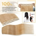 thumbnail image 4 of MY-LADY 10''-24'' 5 Clips in Human Hair Extensions Thick Real Natural Hair Pieces 100% Full Head Remy Hair 18inch #24 Natural Blonde（Thin）, 4 of 8