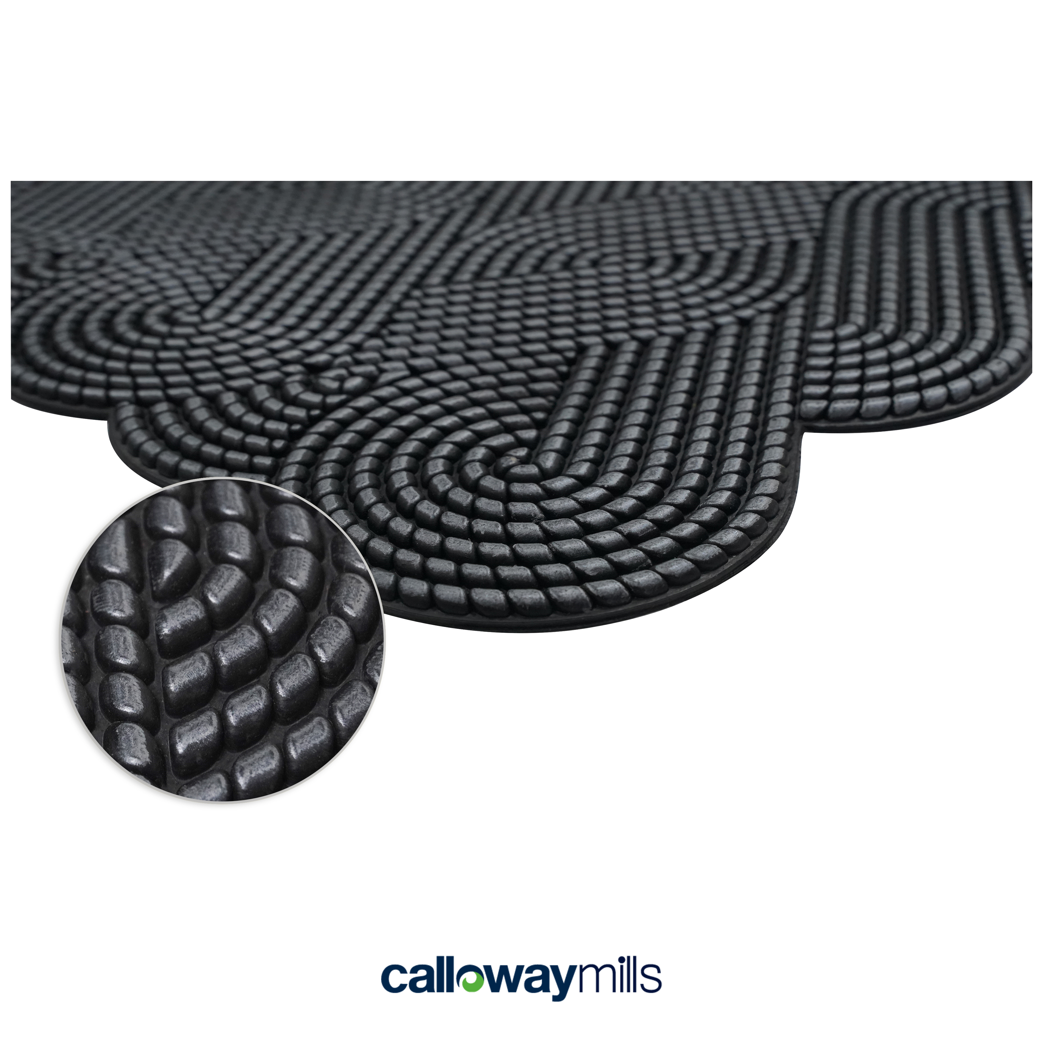 Calloway Mills Silver Knotted Rubber Mat 18 ''x 30''