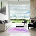 thumbnail image 6 of Ahgly Company Indoor Rectangle Patterned Heliotrope Purple Area Rugs, 5' x 8', 6 of 6