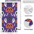 thumbnail image 2 of Dreamtimes Pumpkins Ghost Bones Hand Towels 2 PCS, Ultra Soft and Highly Absorbent, Happy Halloween Decorative Fingertip Towel for Home, Bathroom, Kitchen, 28.3"x14.4", 2 of 5