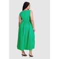 thumbnail image 2 of ELOQUII Women's Plus Size Boat Neck Flare Midi Dress, 2 of 3