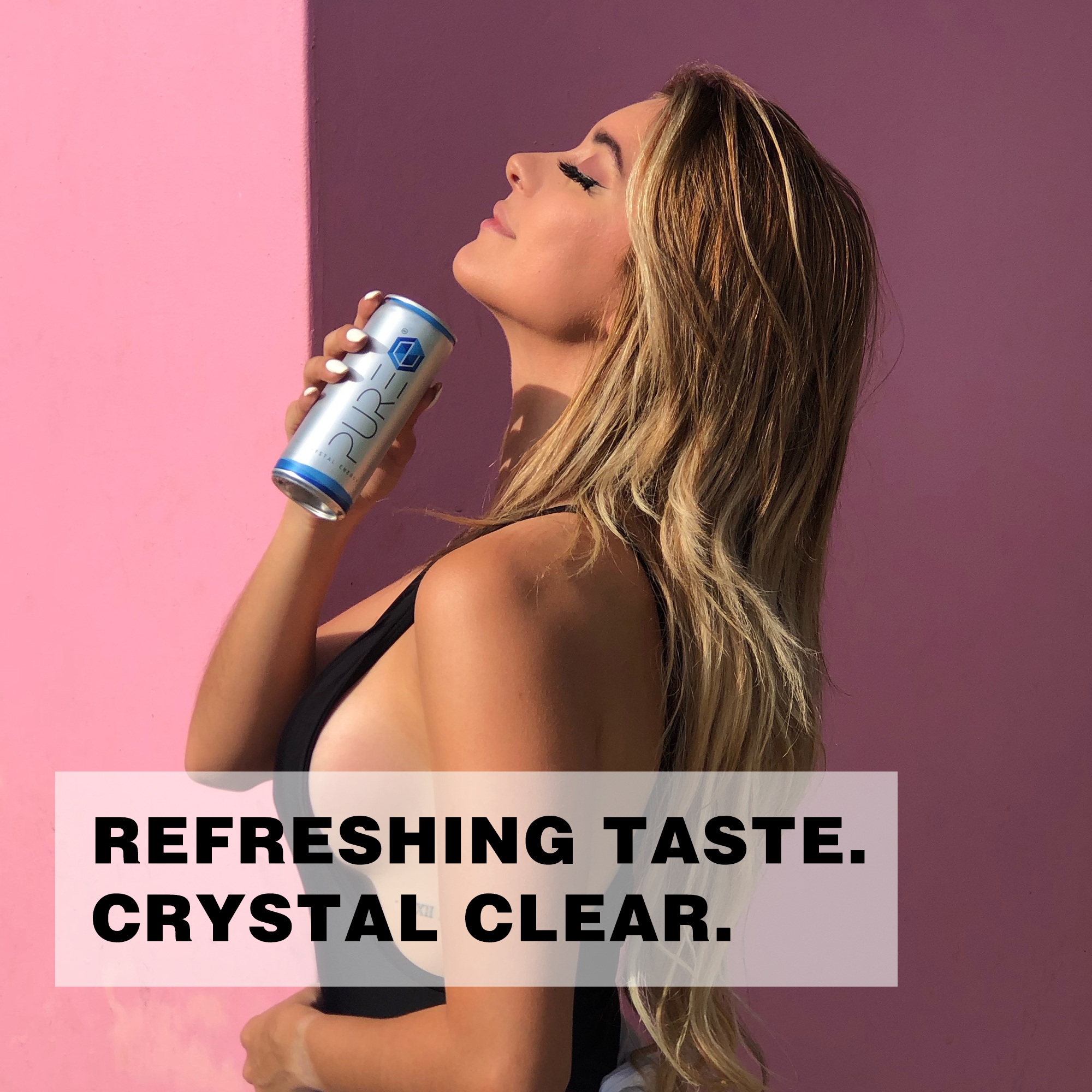 PURE Energy Drink - The Crystal Clear Energy Drink (8.4 Fl OZ - 24 Pack)