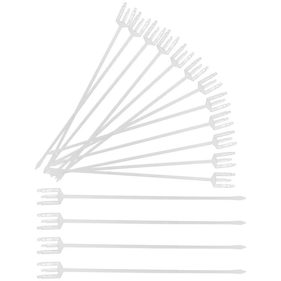 USHOBE 80Pcs Flower Arrangement Supplies Transparent Plastic For Holiday Celebrating Floral Sticks