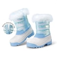 thumbnail image 5 of DREAM PAIRS Girls' Snow Boots, Mid-Calf Winter Boots with Plush Lining, Water-Resistant Upper, Side Zipper and Anti-Slip TPR Outsole, 5 of 6