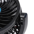 thumbnail image 4 of Unique Bargains Black DC 12V 3W Double Headed Adjustable Angle Automobile Car Cooling Fan, 4 of 6