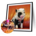 thumbnail image 2 of DIY diamante pintura punto de cruz 5D cerdo taladro completo bordado decoración del hogar Likrtyny decoración de arte, 2 of 9