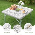 thumbnail image 4 of Black Geometric Diamond Pattern Square Fitted Tablecloth with Elastic Edge,Square Table Cover,Washable Elastic Table Cover for Home Kitchen Party Decor 34"x34", 4 of 6