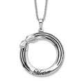 thumbnail image 6 of Sterling Silver Antiqued My Mother, My Gift 18in. Necklace and Pendant, 6 of 7