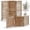 1 Pack Light Brown, variant on 1 Pack 3 Panel Wood Short Room Divider Folding Screen Freestanding Modular Louvered Partition Screen For Bedroom Home Office Apartment Privacy, White