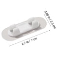 thumbnail image 4 of KAKOWELY 10pcs Cable Clips Convenient Cable Organizers Household Wire Organizers Accessory,2.76"X0.98"X0.2", 4 of 5