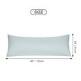 thumbnail image 2 of PiccoCasa Body Pillowcases Microfiber Pillow Cover with Zipper, Standard Light Gray 20"x48", 2 of 6
