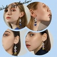 thumbnail image 2 of 1 Box 12 Colors 24 Pairs Butterfly Beads Charms Earrings Kit Transparent Crystal Glass Beads Earrings Making Kit for Jewelry Making kit DIY Bracelet Necklace Women Beginners Adults, 2 of 7