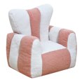 thumbnail image 2 of Leumius Bean Bag Chair,Comfy Teddy Beanbag Chair with a Color-Block and Heart-Shaped Backrest,Large Reading Chair for Living Room, Bedroom, ApartmentWhite+Pink, 2 of 4