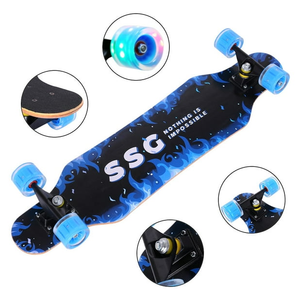 Skateboard Flash Wheel 7 Layer 31In Complete SkateBoard For Teens And Beginners