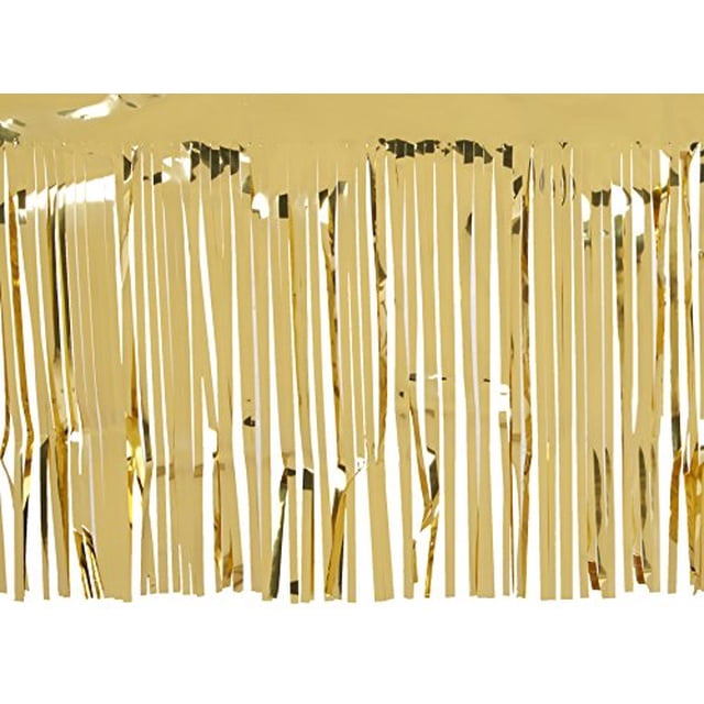 Pkgd 1 capa de cortina con flecos metálicos FR (paquete de 6) The Beistle Company 55039-GD