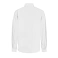 thumbnail image 3 of AherBiu Business Casual Tops for Women Long Sleeve Button Down Shirts Oversized Lapel V Neck High Low Blouse, 3 of 5