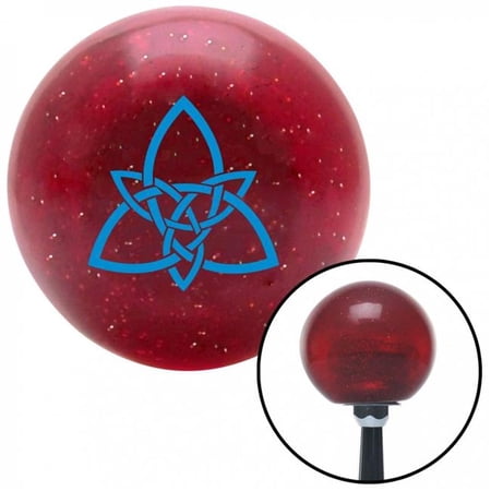 American Shifter 55759 Blue Celtic Design No.3 Red Metal Flake Shift Knob with M16 x 1.5 Insert Shifter Auto