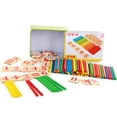 thumbnail image 6 of Anvazise Colorful Wooden Number Sticks Counting Blocks Math Operation Education Kids Toy One Size, 6 of 13