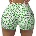 thumbnail image 2 of Honeii St Patrick's Day4 Print Women's Workout Shorts, Gym Shorts for Active Wear, Sports Shorts,Women's Running Shorts,Quick Dry Athletic Shorts-Small, 2 of 8