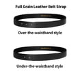 thumbnail image 6 of Catelles Men's Genuine Leather Black Belt, Pinhole Strap, No Buckle,Gifted by Box Suitable for Business and Casual Wear&For waist 42in Width 1.2in(3.0cm), 6 of 9