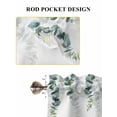 thumbnail image 6 of Sunflower Eucalyptus Living Room Curtains 2 Panel, Farmhouse Weeping Botanical Cafe Window Treatment, Farmhouse Bedroom Bathroom Kitchen Curtains Drapes 104"x45", 6 of 6