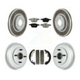 thumbnail image 1 of Transit Auto Front Rear Coated Disc Brake Rotors Semi-Metallic Pads and Drum Kit for Car 2005-2007 Ford Focus Wheel Bearing Included KGS-102209, 1 of 11