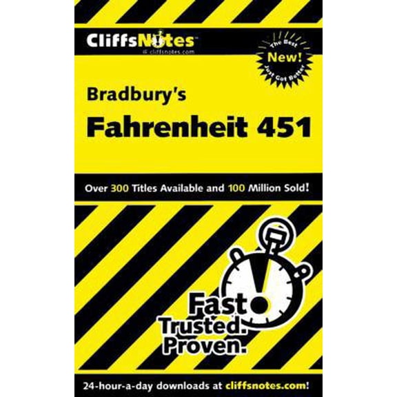 Pre-Owned CliffsNotes on Bradbury's Fahrenheit 451 (Paperback) 0764586505 9780764586507