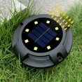 thumbnail image 4 of Solar Outdoor Floor Light, LED Solar Disc, Solar Garden Light for Pathway Garden Yard (4 Pack), 4 of 5