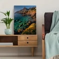 thumbnail image 5 of Milazzo Cape Spring Sunrise Canvas Wall Art, Mediterranean Seascape Print, Home Office Decor, 5 of 8