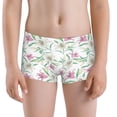 thumbnail image 5 of Yiaed Lilies Flowers Print Boys' Boxer Briefs Cotton Casual Stretch Comfort Boys Boxers - Kids Boxer Briefs Underwear for Boys (6-18)-X-Small, 5 of 5