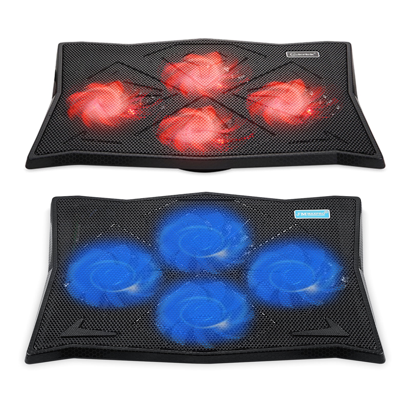 LED Laptop Cooling Pad Gaming Laptop Coolers Laptop Fan Cooling Stand with Quiet Cooling Fan for Laptop 2 USB Port