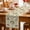 Red Brown Green, variant on Boho Pink Floral Table Runner, Spring Vintage Flower Green Leaf Washable Cotton Linen Table Runners 60 Inches Long, Dresser Scarf Runner for Coffee/TV Stands/Kitchen/Cabinets 13''x60''