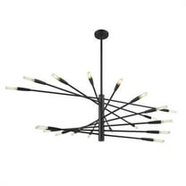 Z Lite 737-20MB 48 in. Ascension 20 Light Chandelier, Matte Black