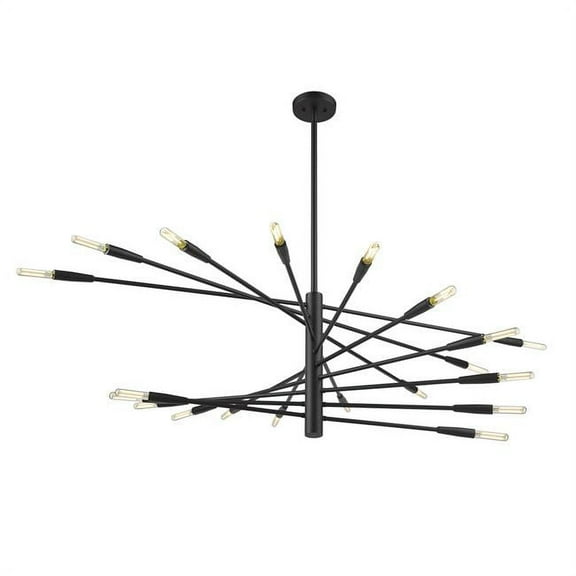 Z Lite 737-20MB 48 in. Ascension 20 Light Chandelier, Matte Black