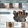 thumbnail image 2 of Organizador de Baño Repisas para Baño Estante de Ducha Sin Taladro, Esquinero para Regadera con Ventosas, Incluye Ganchos y Toalla (2 pcs), 2 of 4